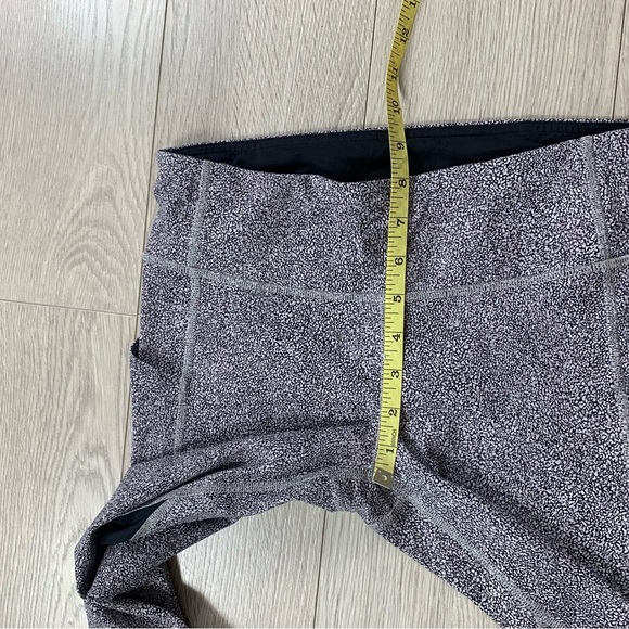 Lululemon Pace Rival Crop Leggings (22") Sea Spray Alpine White Dark Chrome/ Blk - Picture 13 of 16